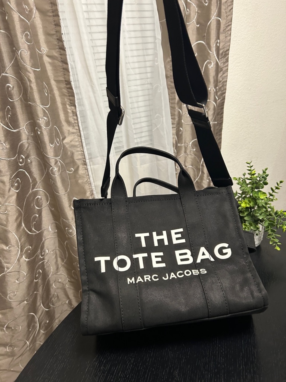Marc Jacobs Black 'The Tote Bag' Canvas Duffel - Picture 15 of 17